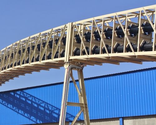 Băng tải đai ống cho vật liệu rời